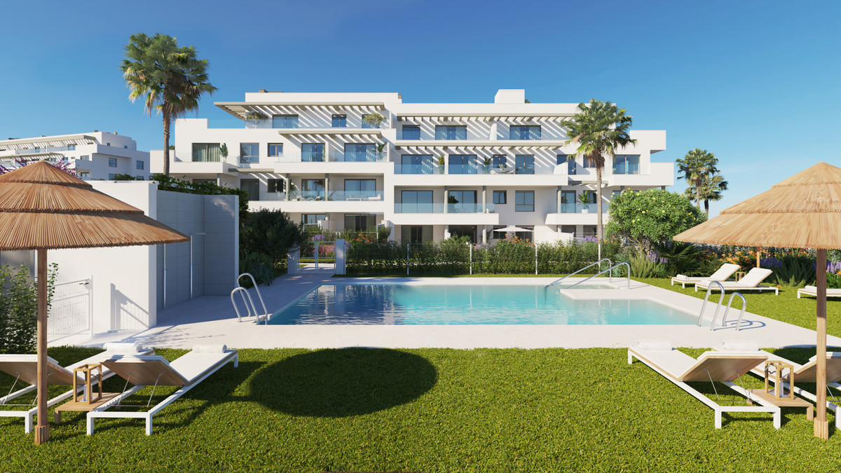 Nieuwbouw gelijkvloers appartement met tuin in Mijas Costa