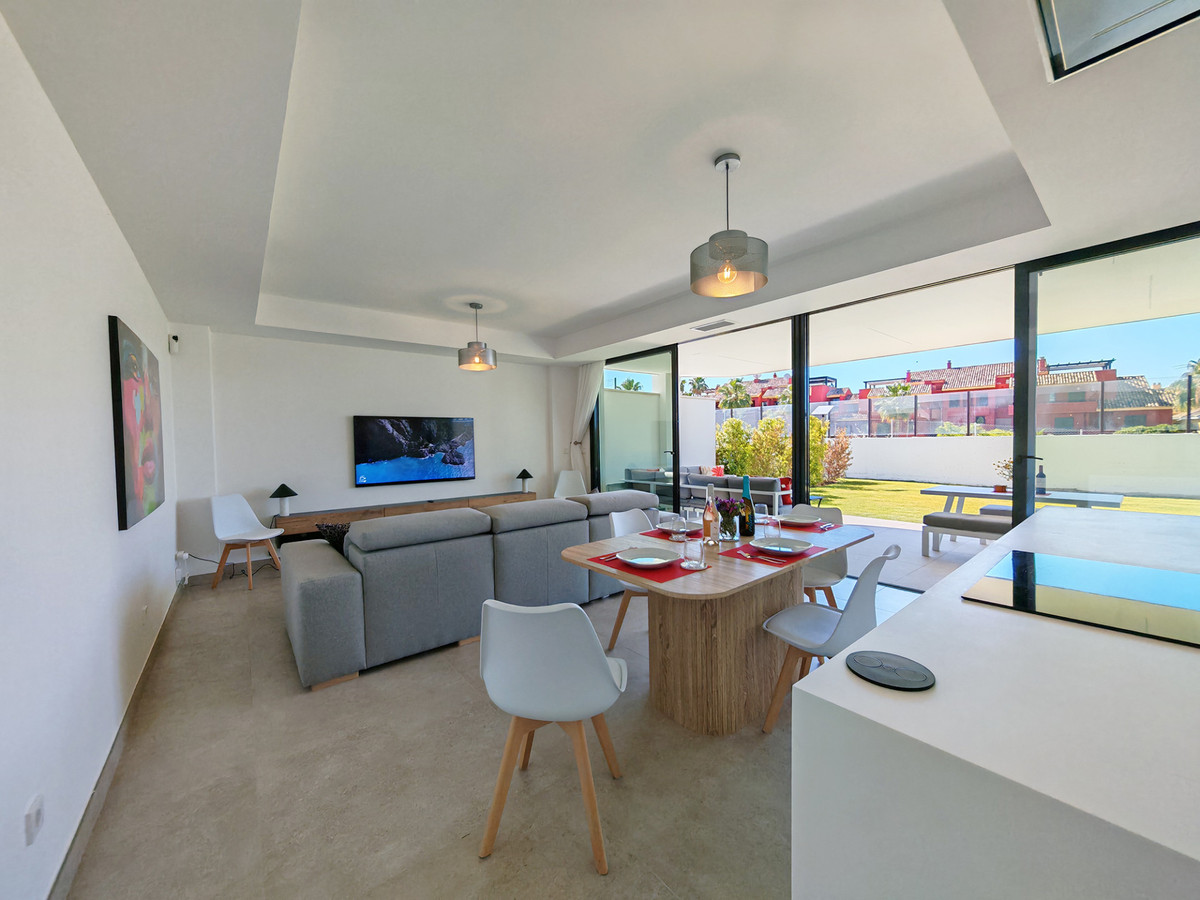 Exclusief gelijkvloers appartement met privétuin in Cancelada