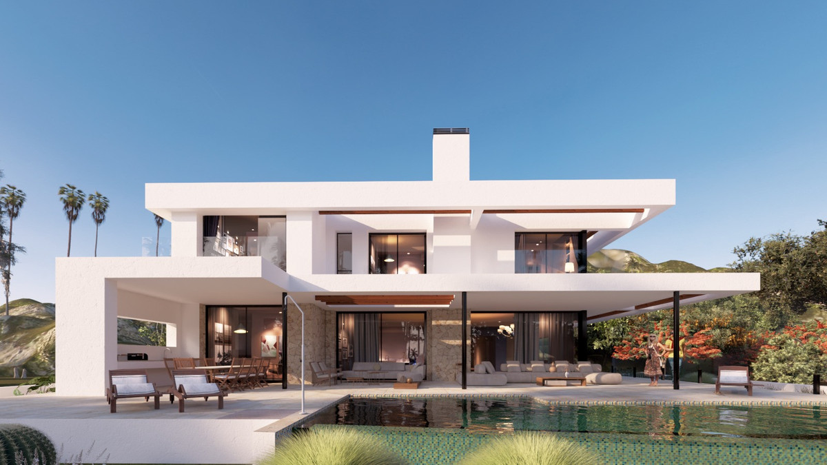 Luxe nieuwbouw villa met zeezicht en golfuitzicht in Mijas Costa