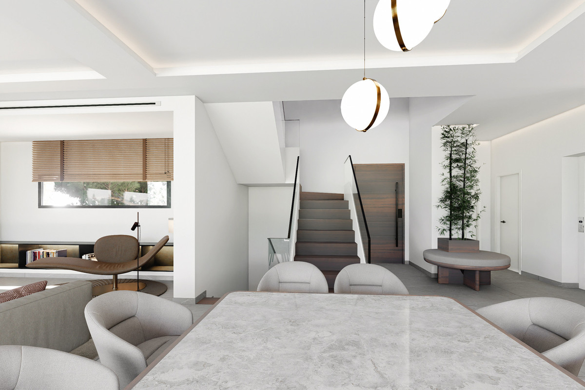Luxe nieuwbouw villa met zeezicht en golfuitzicht in Mijas Costa