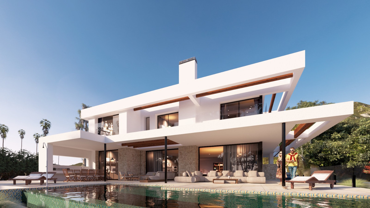 Luxe nieuwbouw villa met zeezicht en golfuitzicht in Mijas Costa