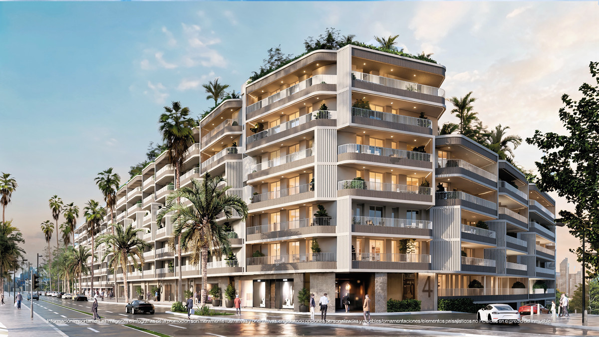Gloednieuw appartement met zeezicht te koop in Torremolinos