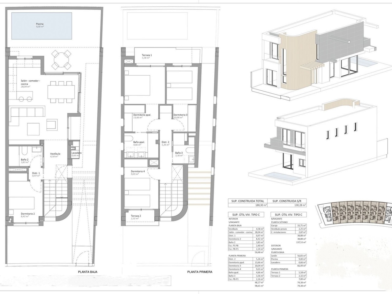 Exclusieve nieuwbouw villa’s met privé zwembad in Los Jardines in Aguilas
