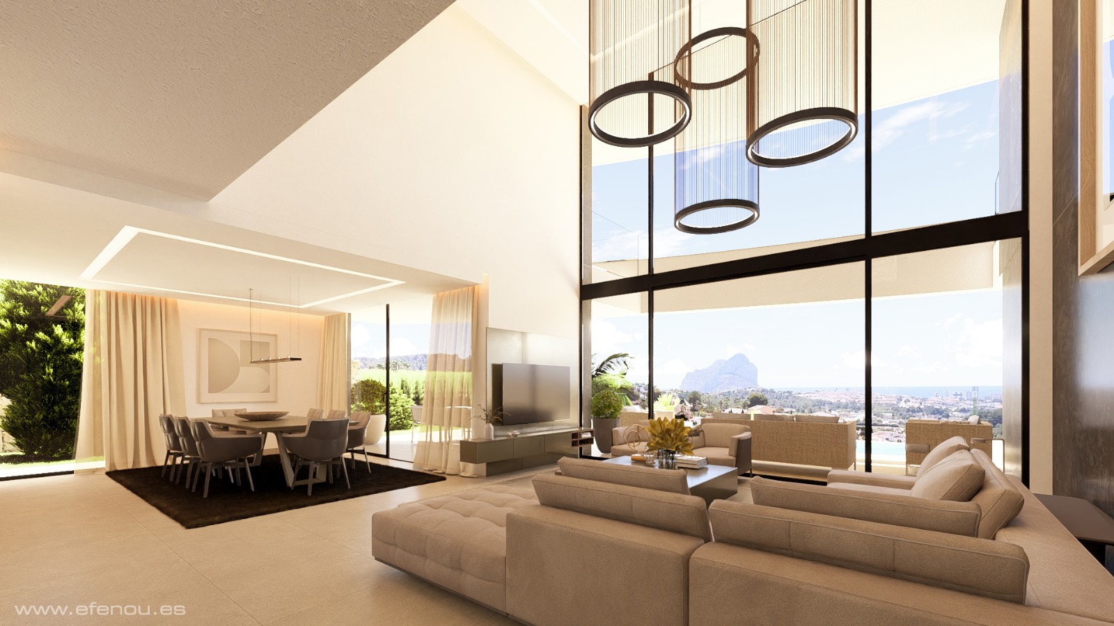 DP-50-VGH30131-10 Luxe nieuwbouw villa met panoramisch zeezicht in Calpe