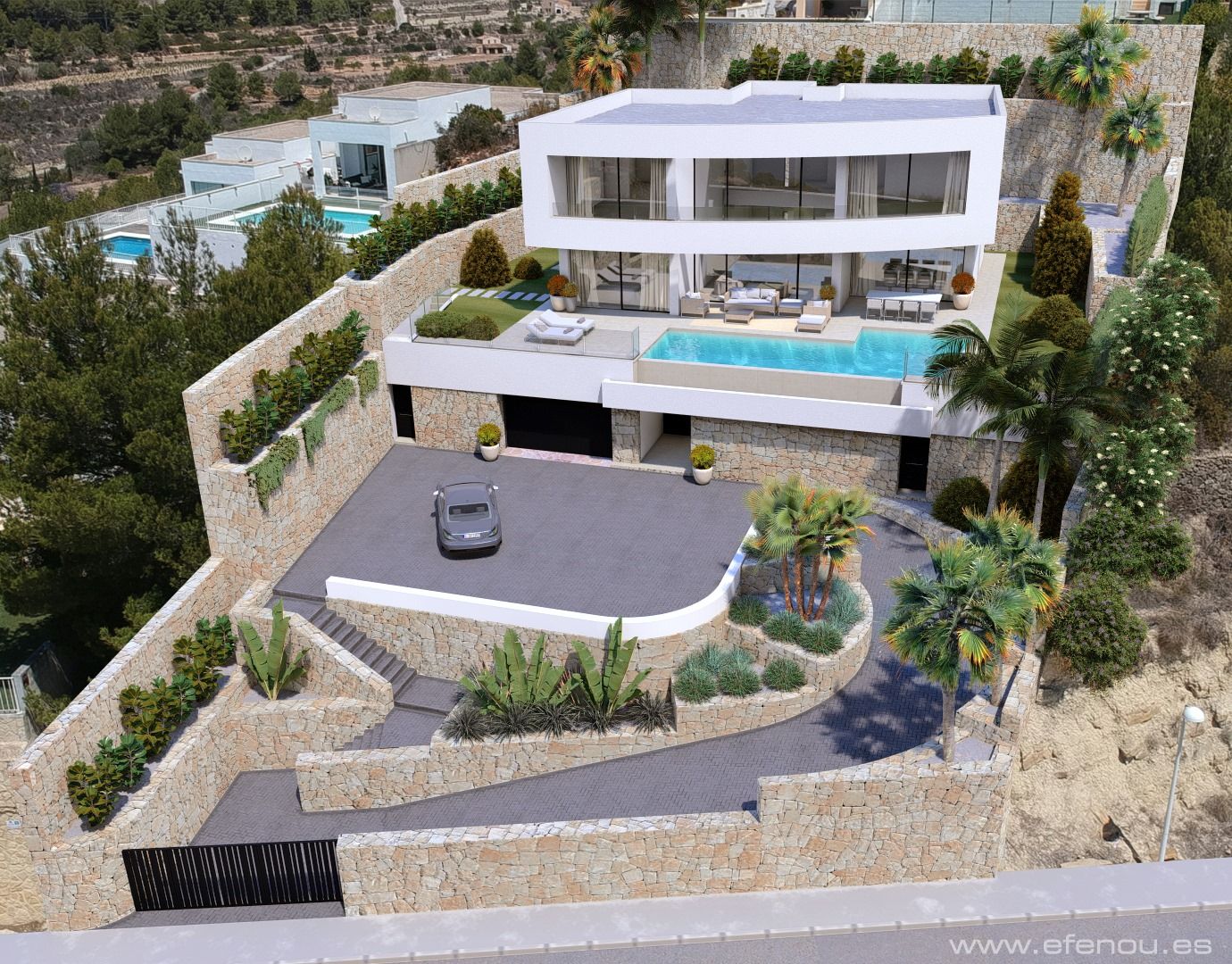 DP-50-VGH30131 Luxe nieuwbouw villa met panoramisch zeezicht in Calpe