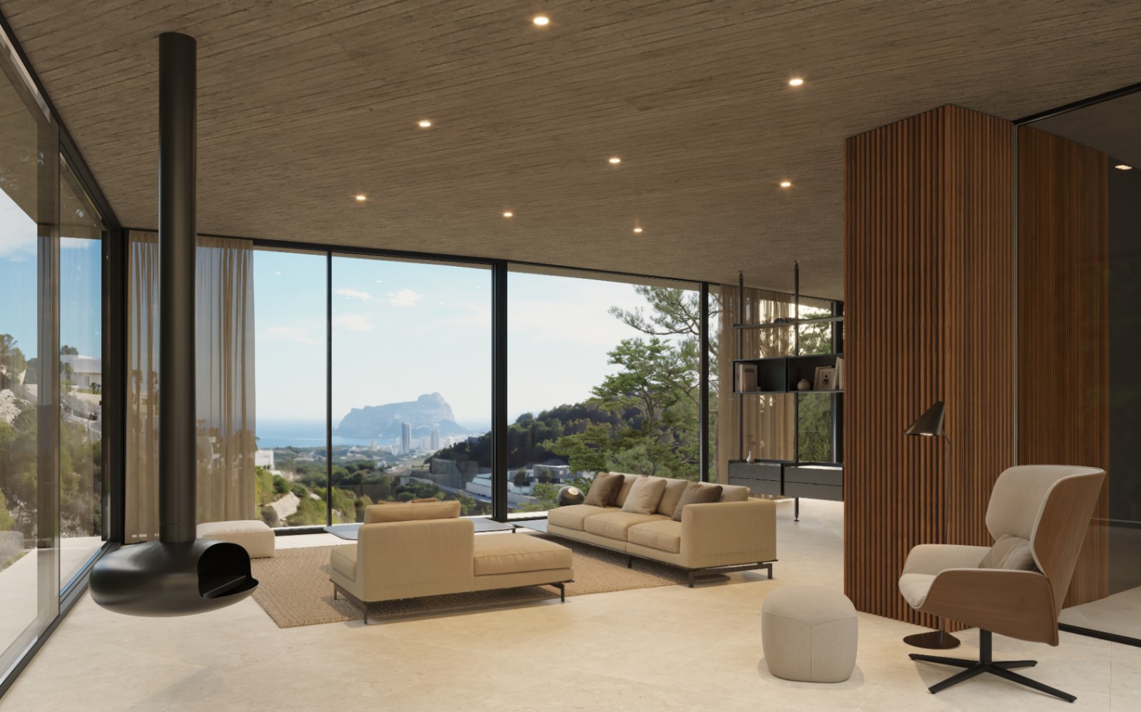 Exclusieve moderne villa met zeezicht in Benissa Costa