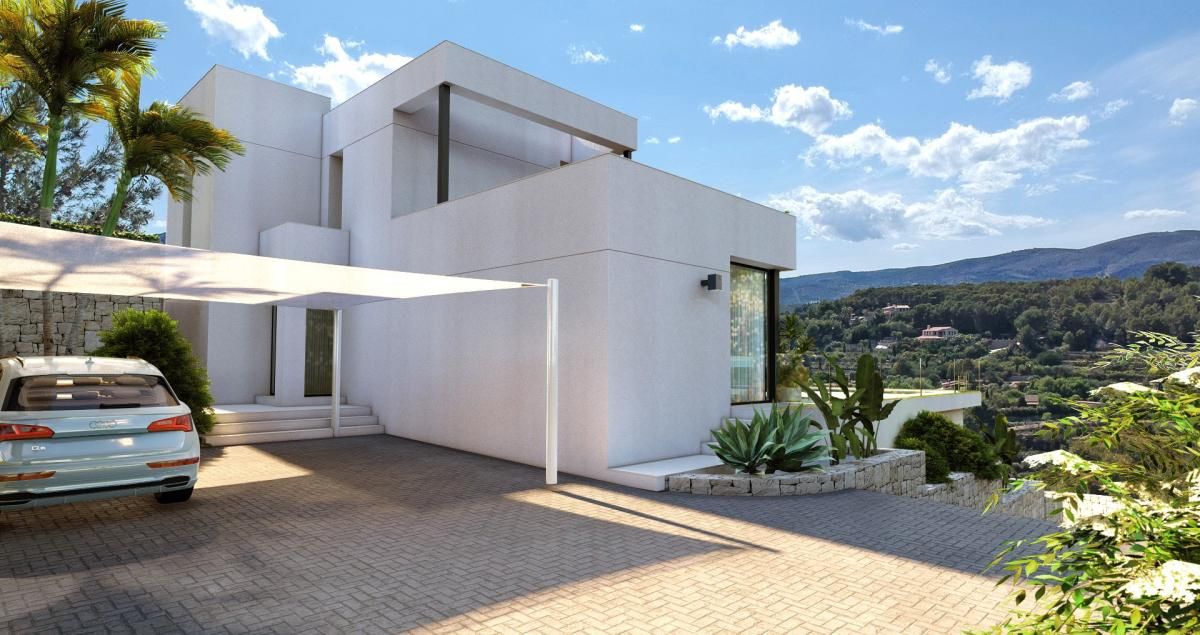 Moderne nieuwbouw villa met vrij uitzicht in Calpe