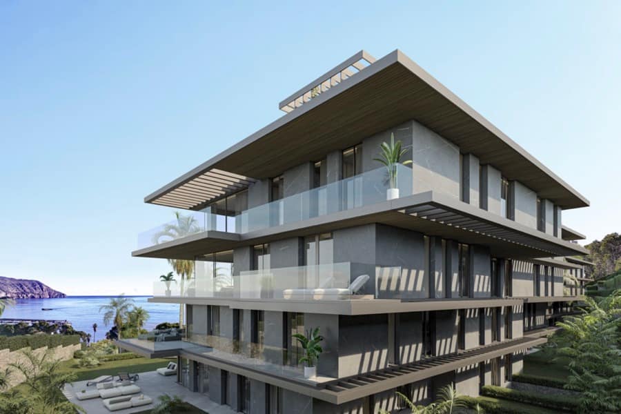 Nieuwbouw eerstelijns appartementen in Altea