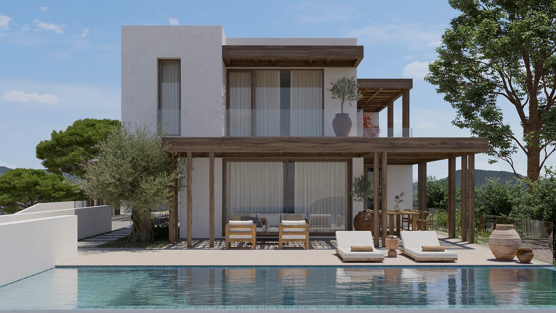 Nieuw te bouwen villa met zeezicht in Moraira