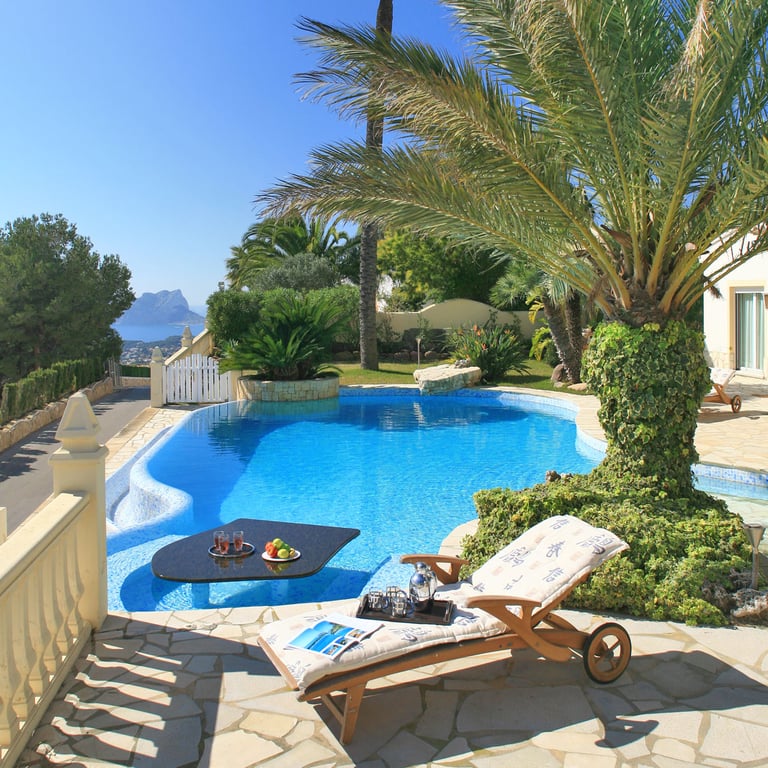 Luxe mediterrane villa met spectaculair zeezicht in Moraira