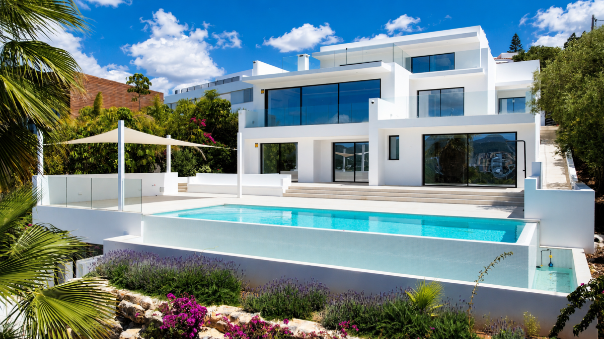 Luxe gerenoveerde villa met infinity pool en zeezicht — Ibiza-stad