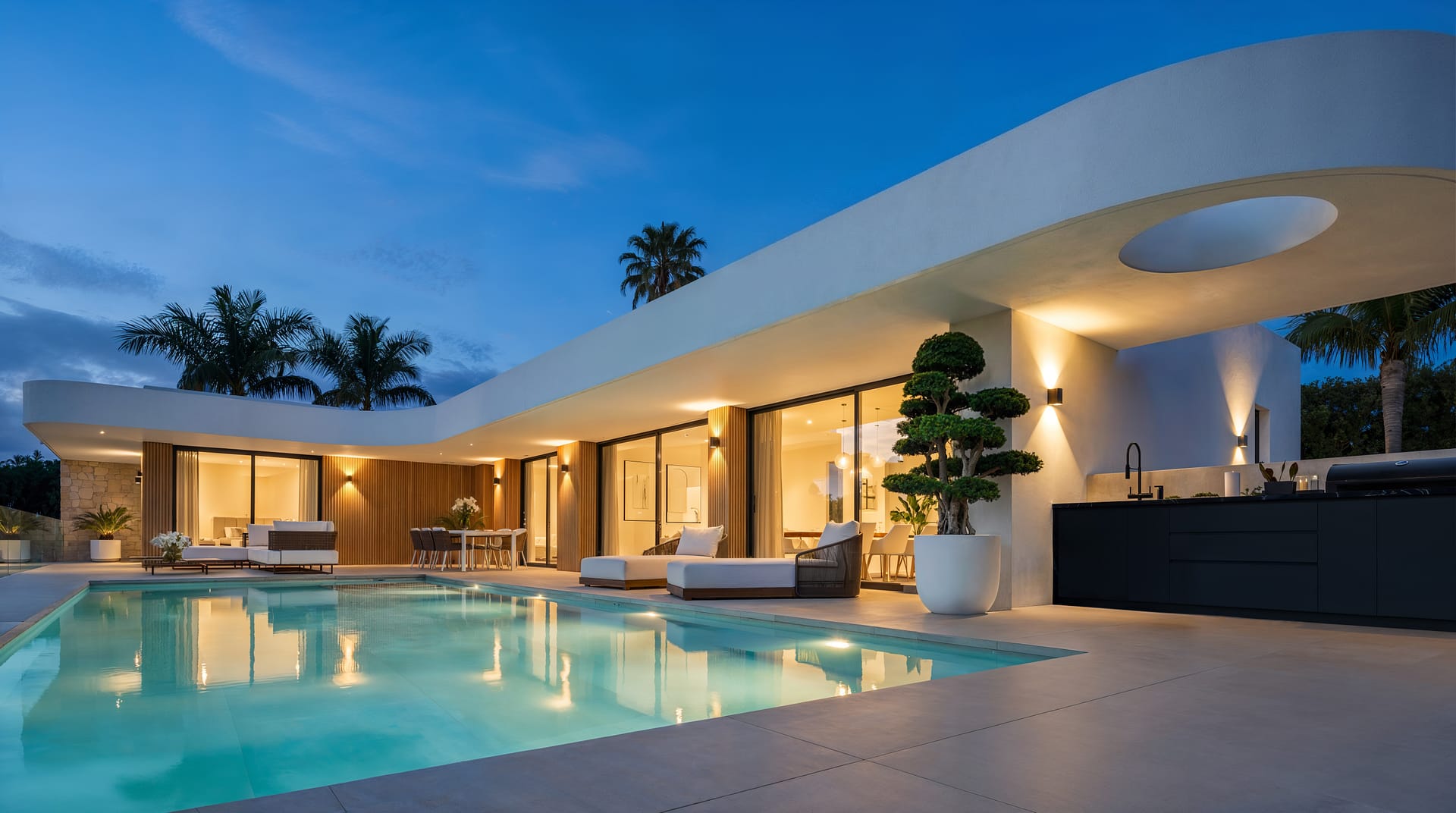 Moderne nieuwbouw villa met lift en open zicht in Calpe