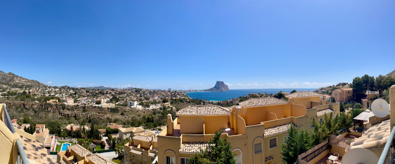 Spectaculaire bungalow met zeezicht in Calpe