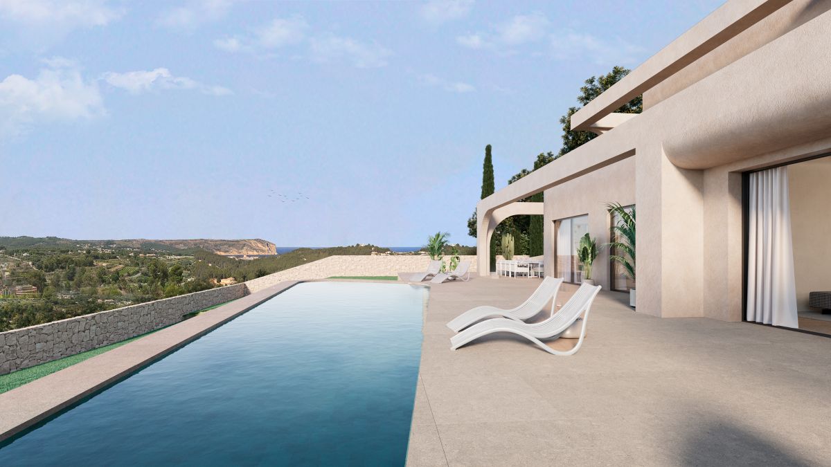 Moderne nieuwbouw villa met panoramisch uitzicht in Javea