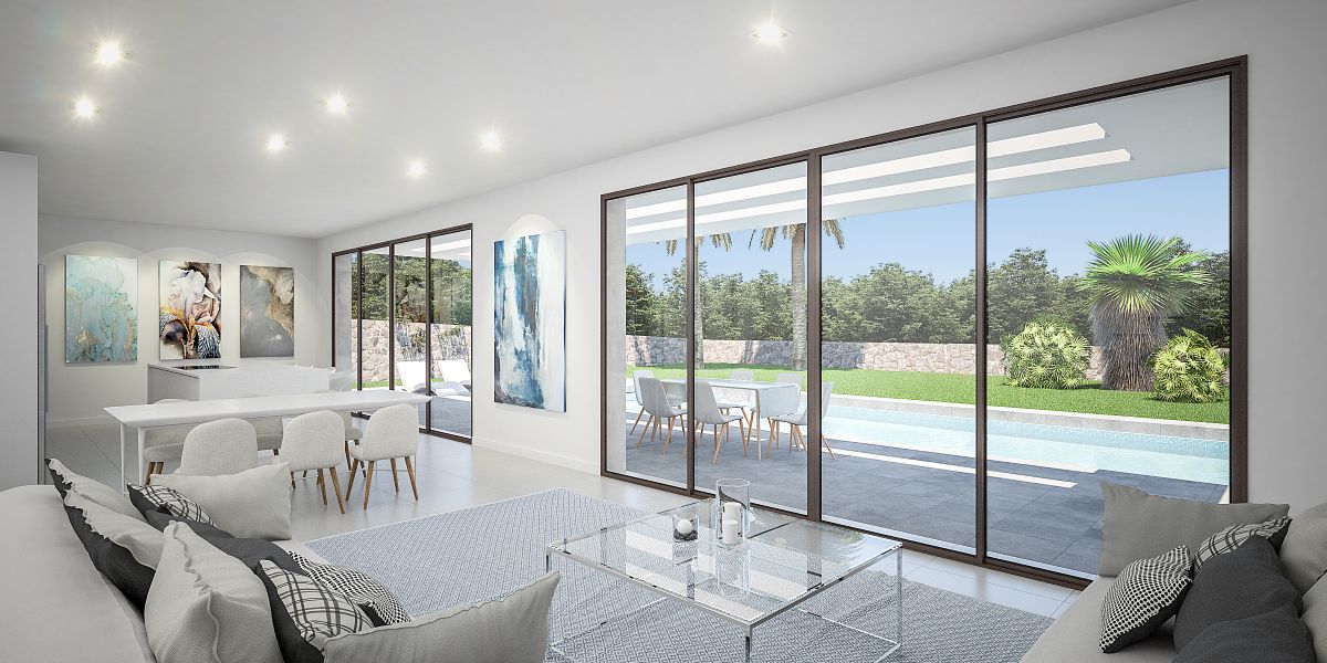 Moderne nieuwbouwv villa met zwembad in het exclusieve Javea
