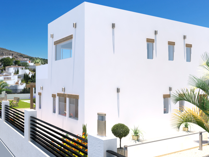 Nieuw te bouwen villa met vrij uitzicht in Alcalali
