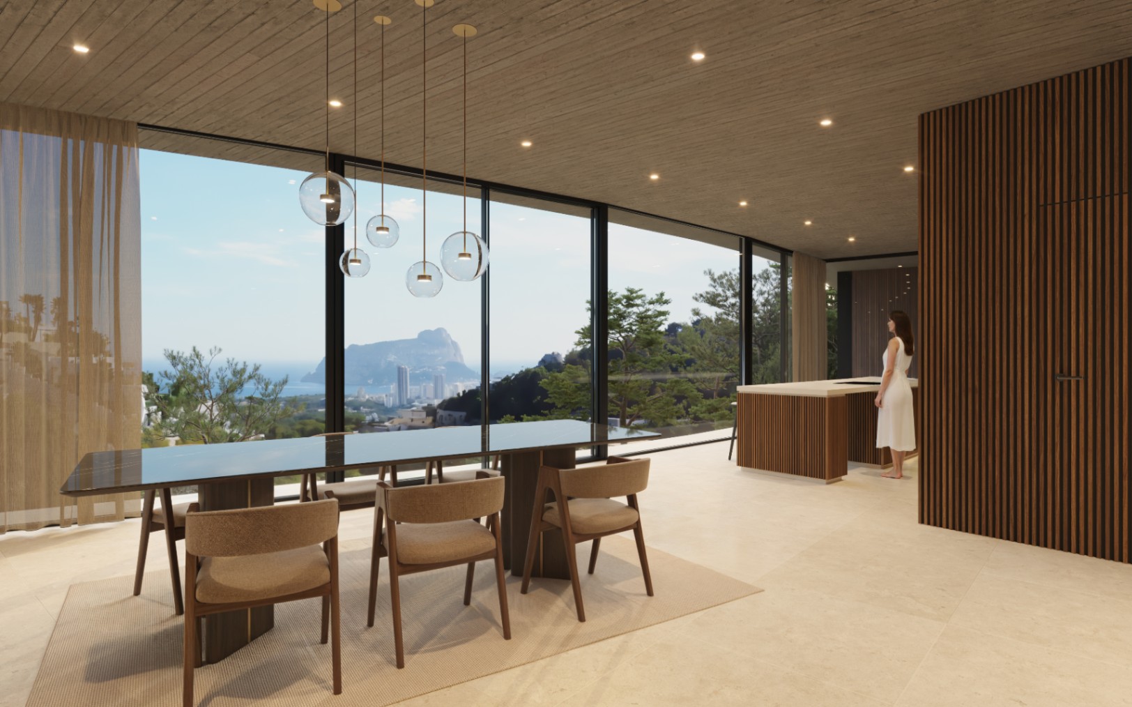 Exclusieve moderne villa met zeezicht in Benissa Costa