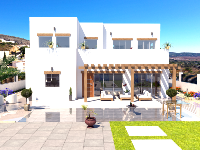 Nieuw te bouwen villa met vrij uitzicht in Alcalali