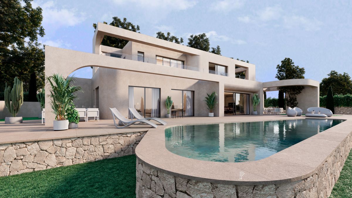 Moderne nieuwbouw villa met panoramisch uitzicht in Javea