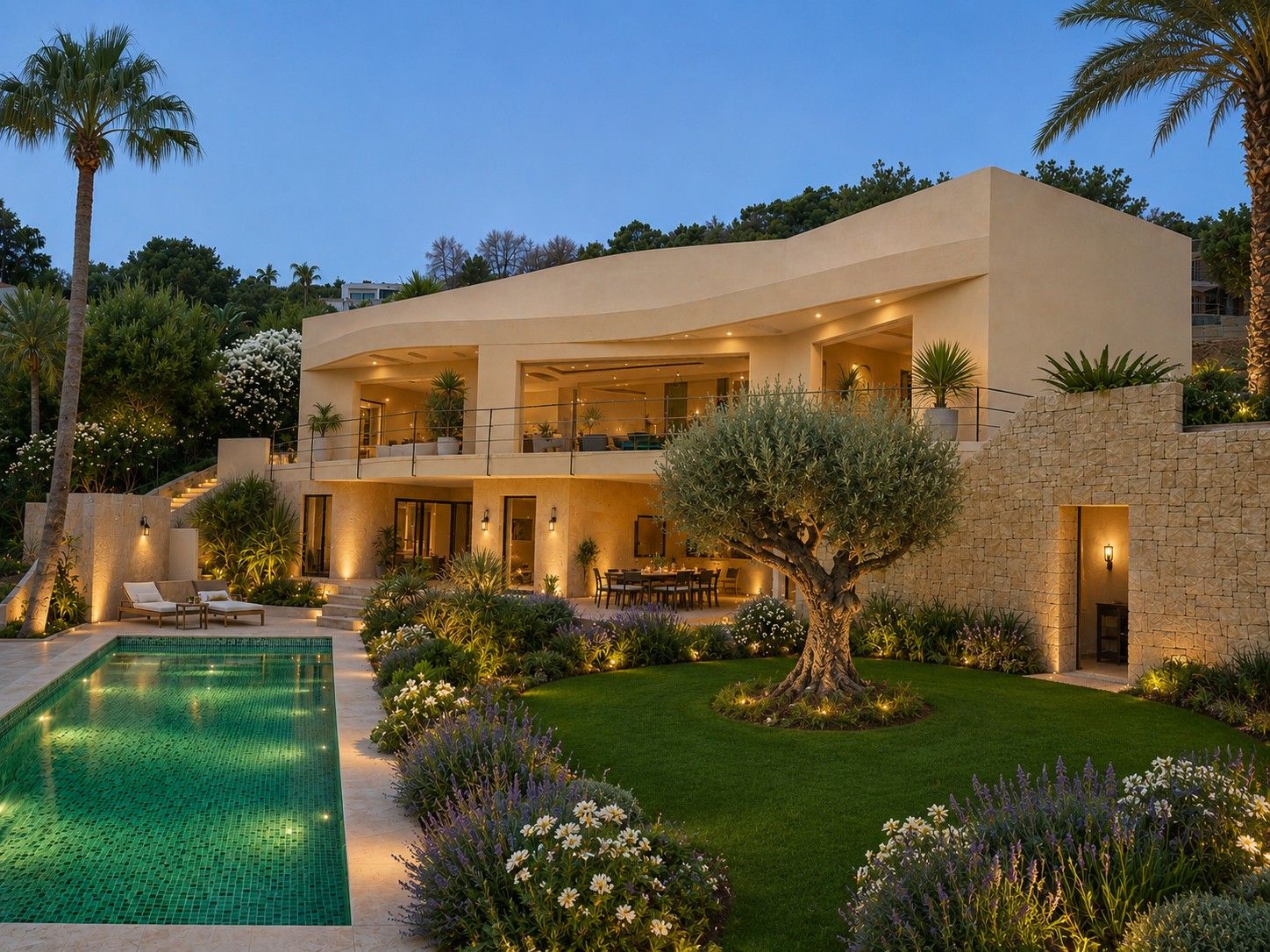 Moderne nieuwbouw villa met zeezicht in Javea