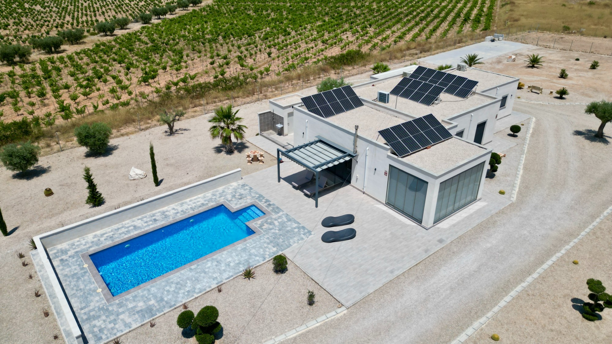 Moderne villa met rondom uitzicht in Canada de la Lena