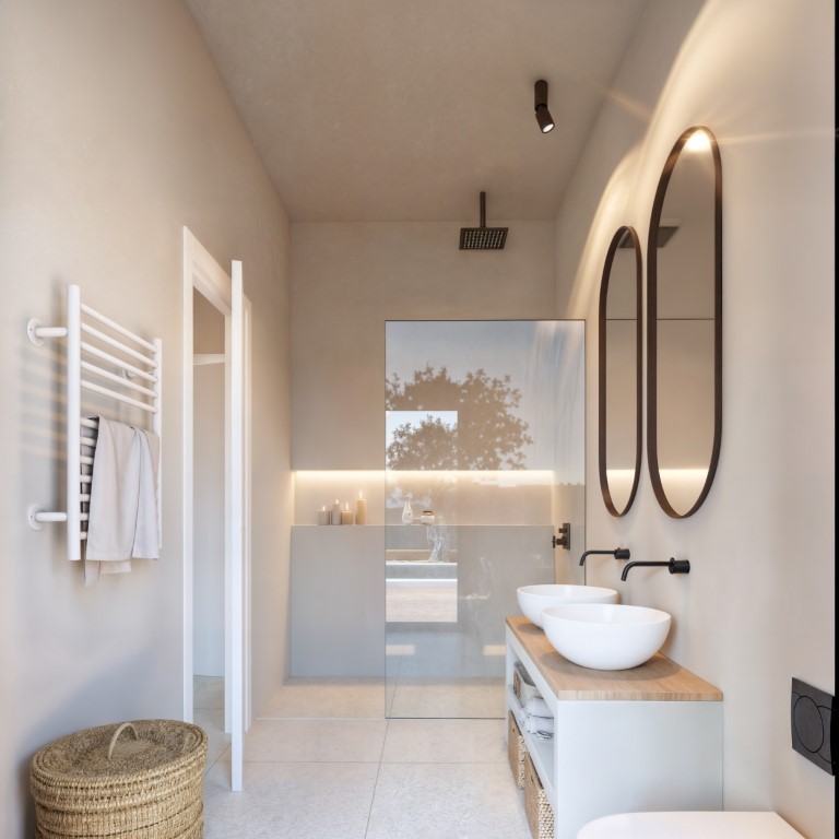 Moderne nieuwbouw villa met vrij uitzicht in Javea