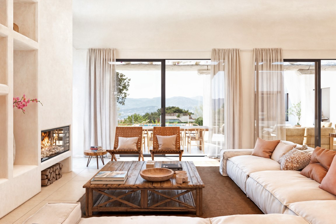 Moderne nieuwbouw villa met vrij uitzicht in Javea