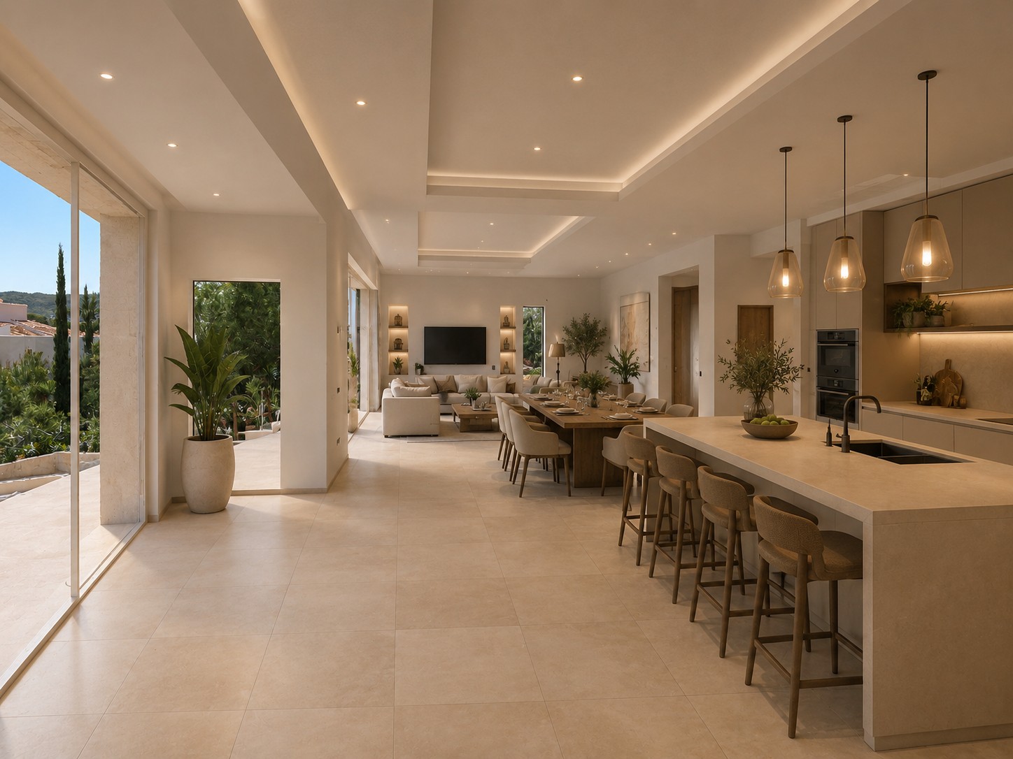 Moderne nieuwbouw villa met zeezicht in Javea