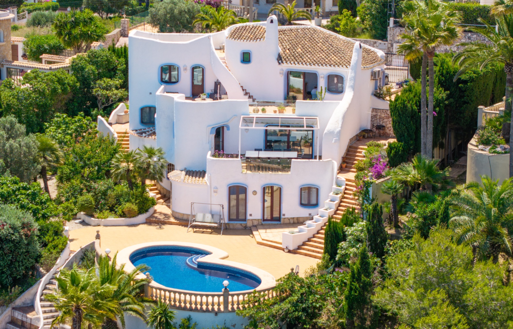 Villa met panoramisch zeezicht in Javea