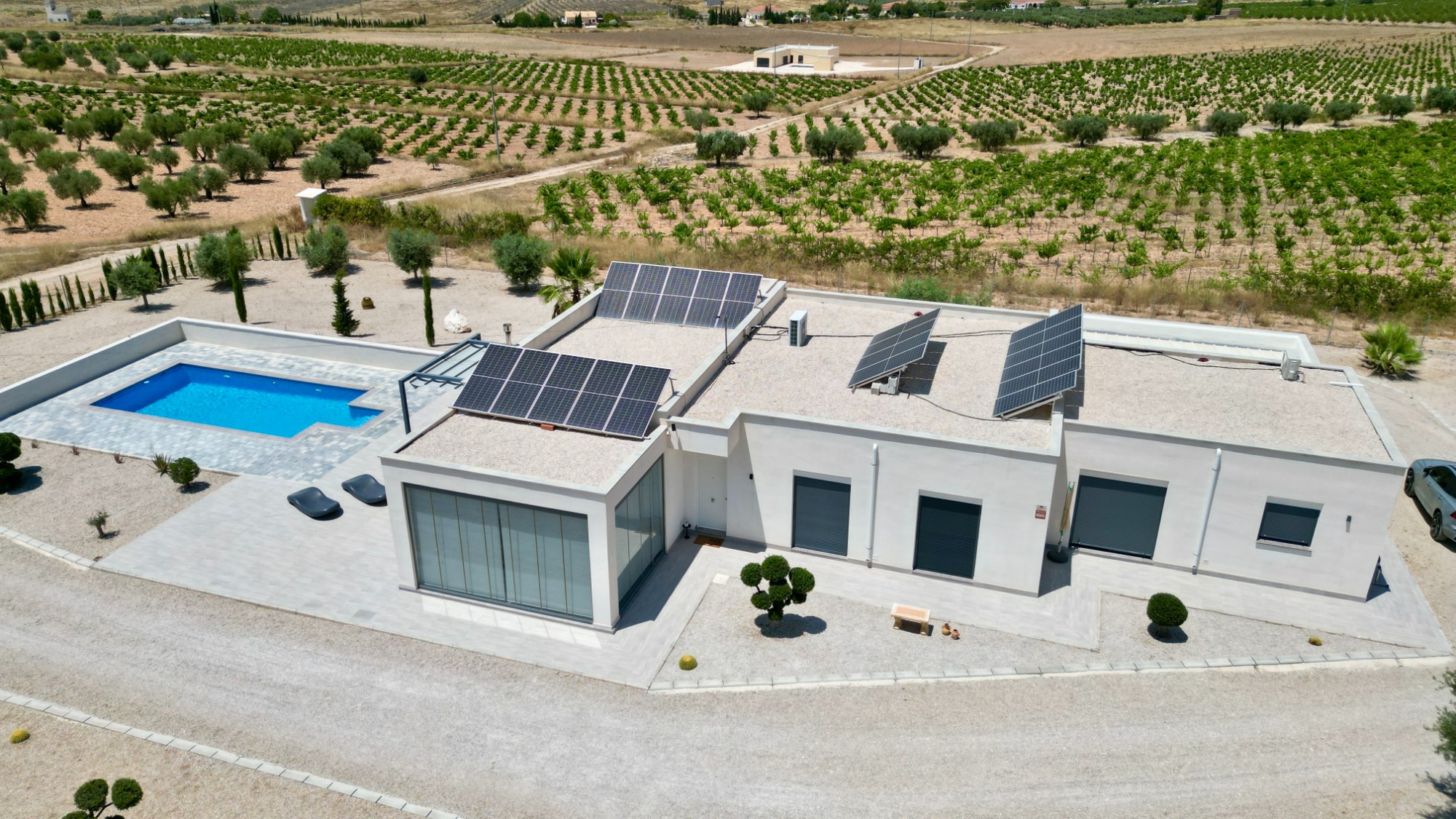 Moderne villa met rondom uitzicht in Canada de la Lena