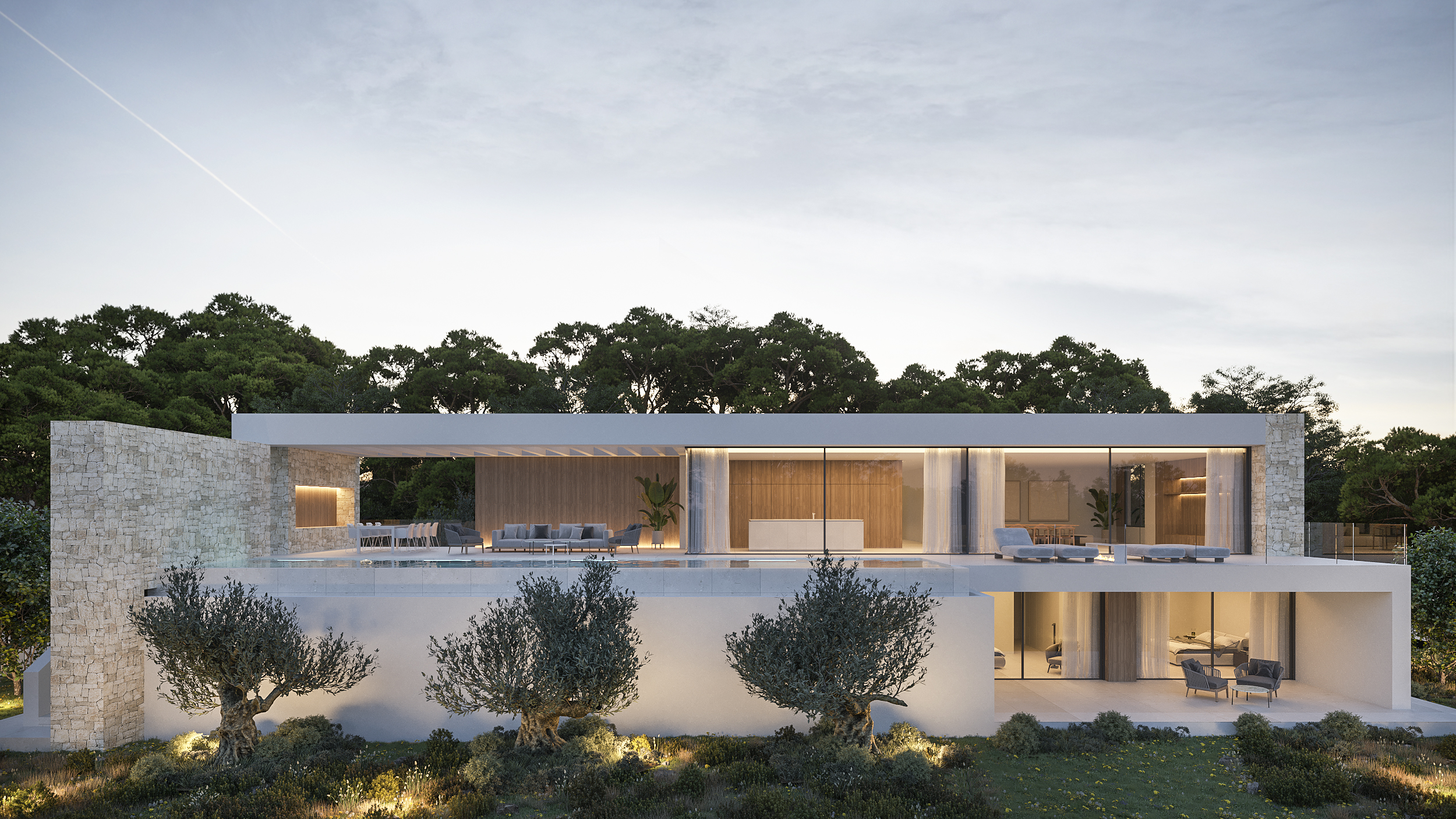 Nieuwbouw luxe villa met zeezicht in Moraira