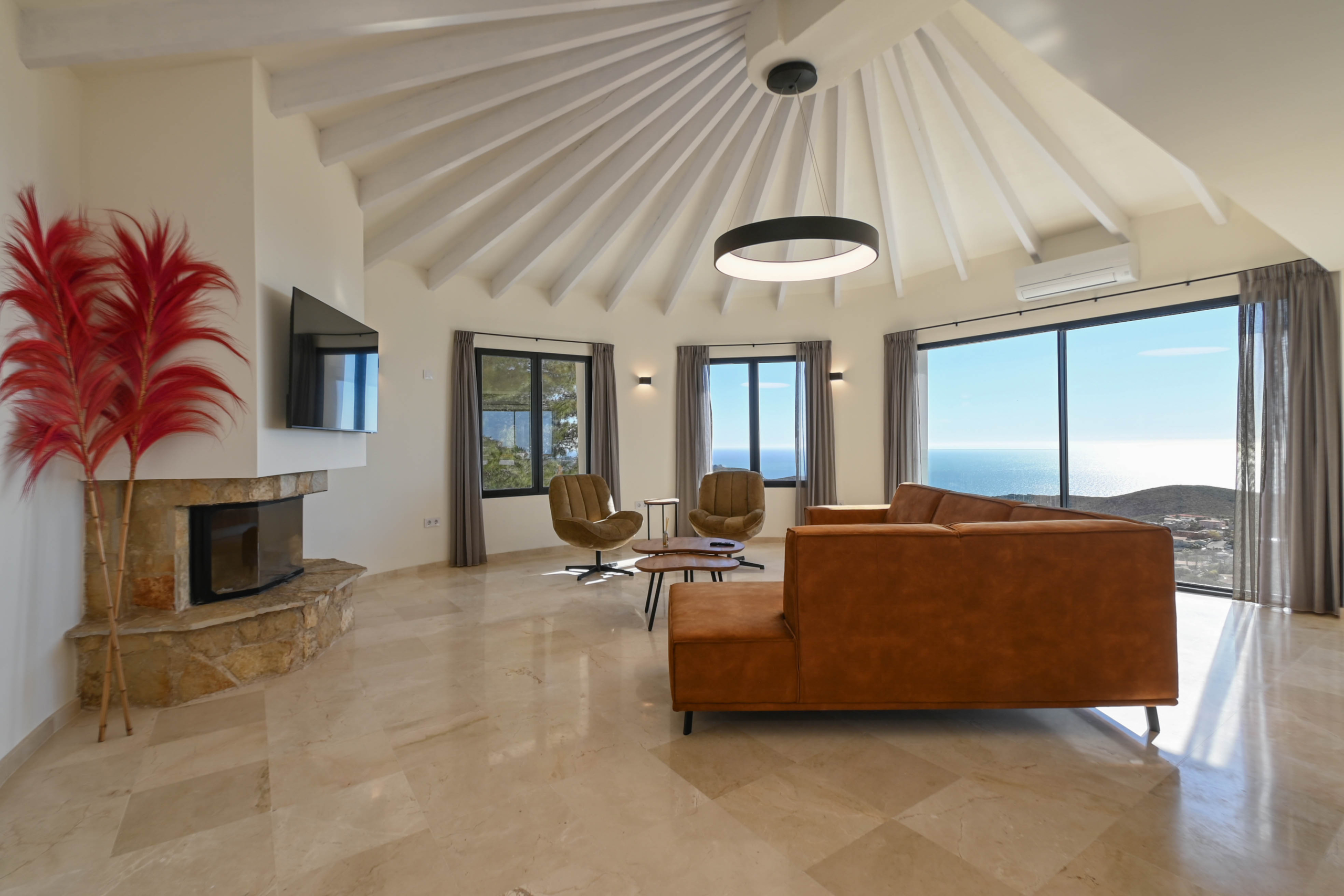 Ibiza stijl villa met panoramisch uitzicht in Benitachell