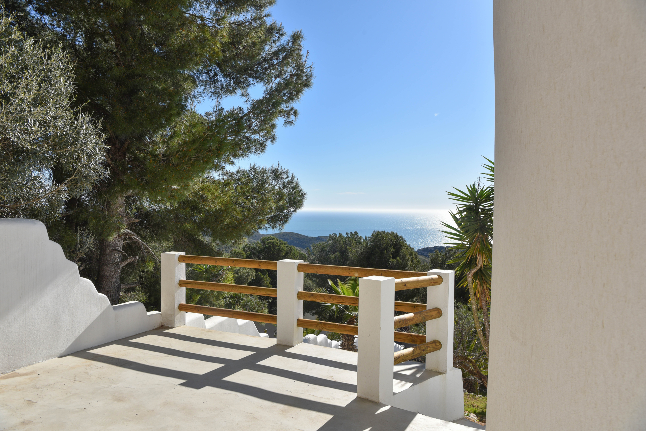 Ibiza stijl villa met panoramisch uitzicht in Benitachell