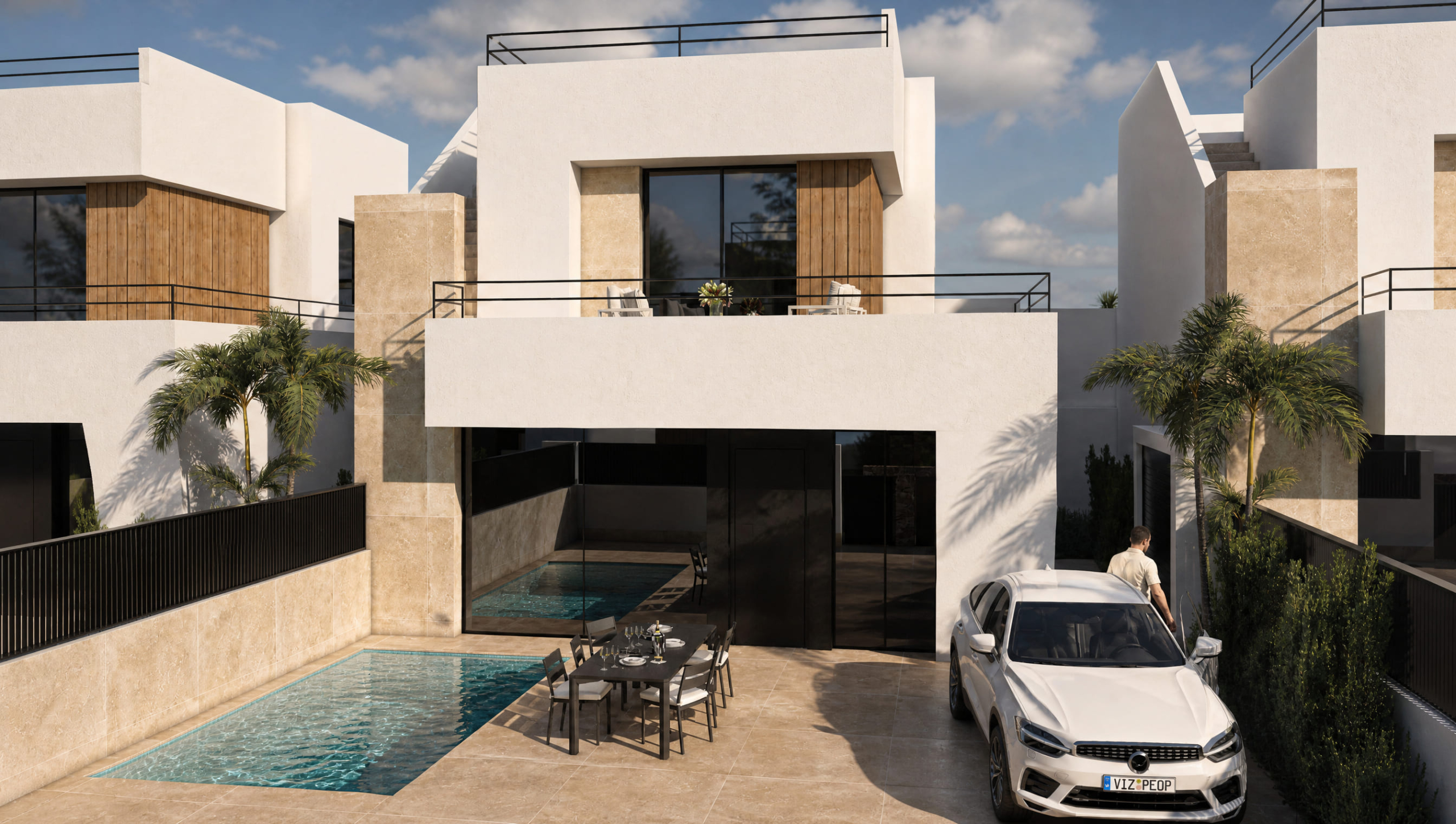 Nieuwbouw Twee-onder-1-kap in Alhama de Murcia