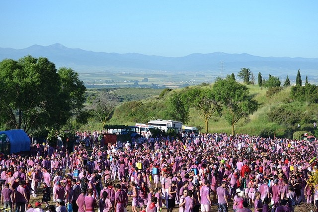 festival de vino - feesten in spanje