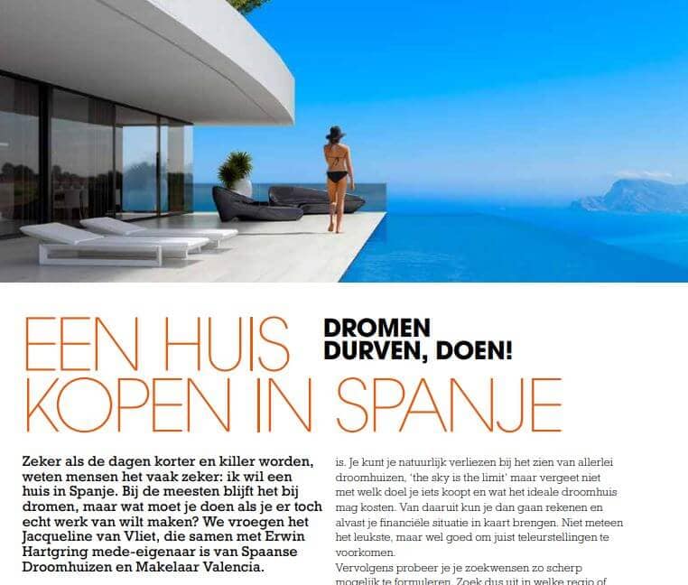 interview espanje magazine - spaanse droomhuizen - dromen, durven, doen