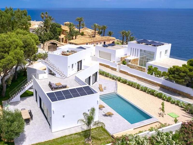 Zonnepanelen Spanje villa in Javea