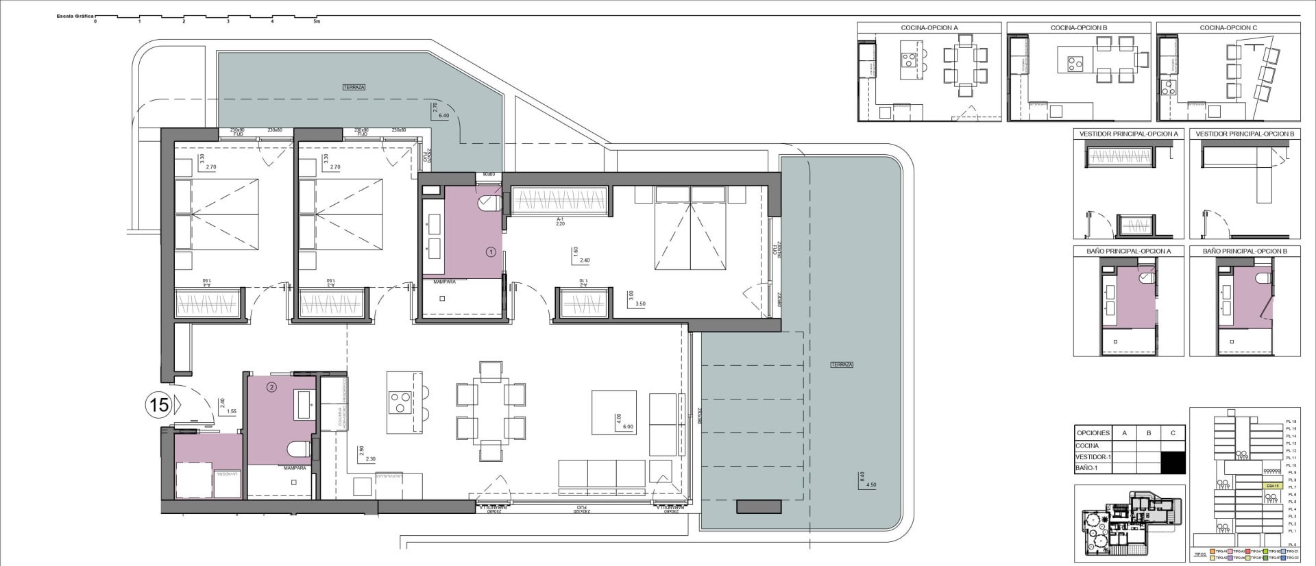 Luxe nieuwbouw resort in Calpe met uitzicht op zee en natuurpark Las Salinas. floorplan