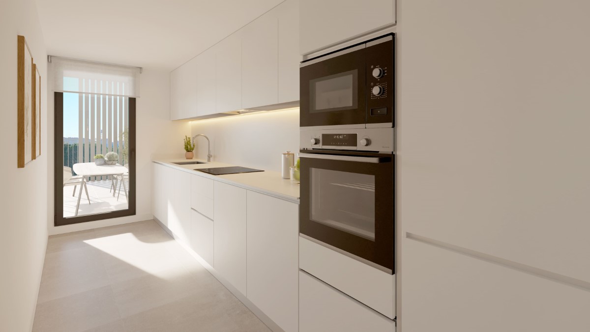 Nieuwbouw appartementen in Valencia keuken