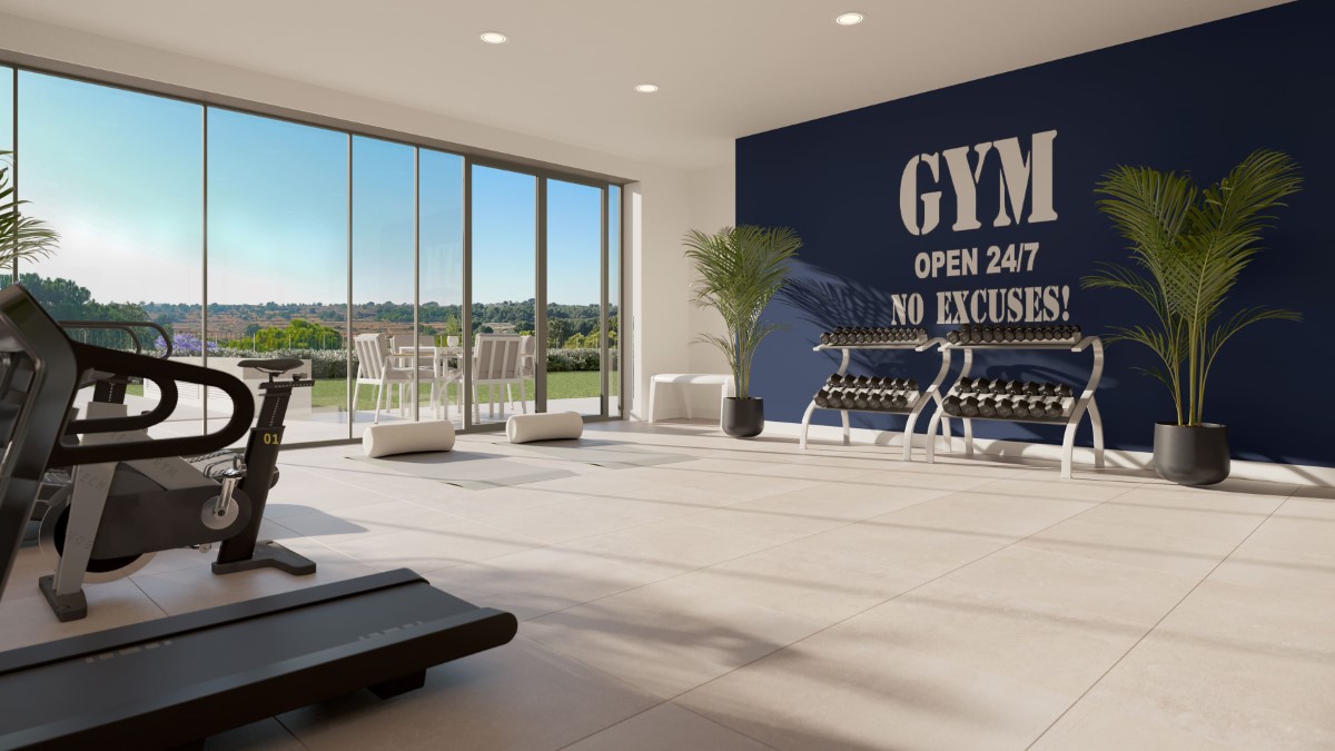 Nieuwbouw appartementen in Valencia fitness, gym